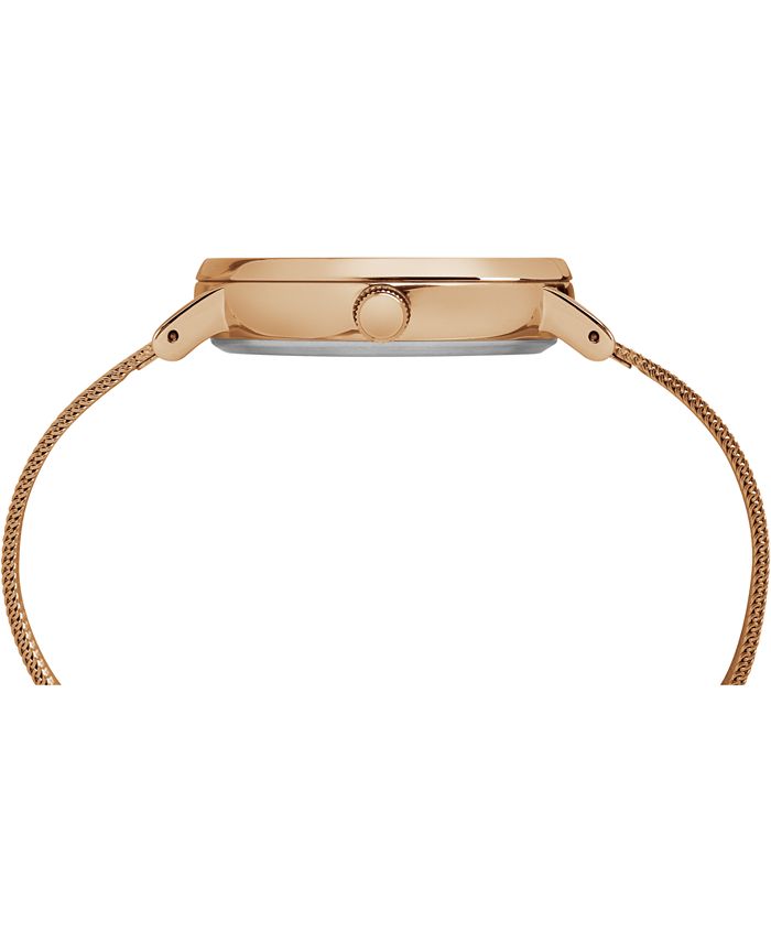 Timex Boutique Women's Fairfield Rose GoldTone Stainless Steel Mesh