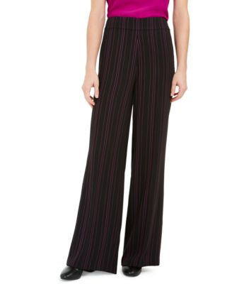Bar III - Striped Wide Leg Pants