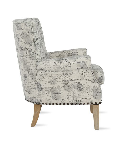 Dorel Living Matthews Nail Head Accent Chair & Reviews Furniture Macy's