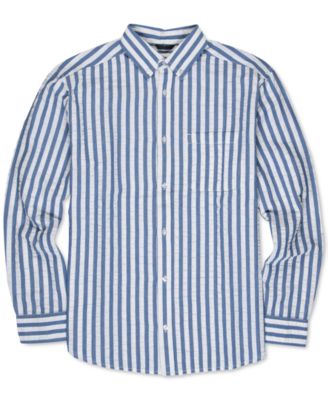 bold stripe dress shirt