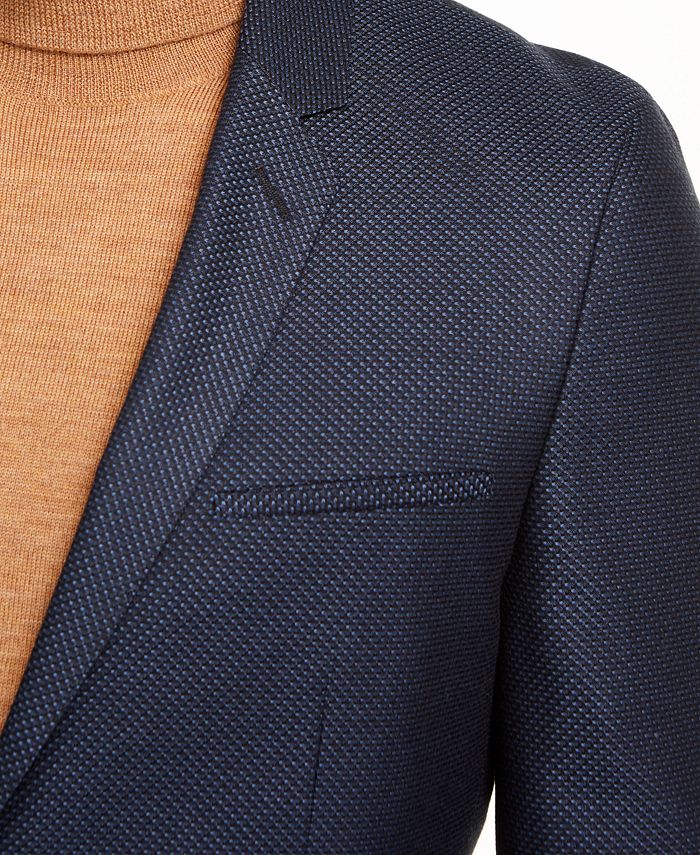 Men's Wool Sport Coat Black Birdseye main image 0