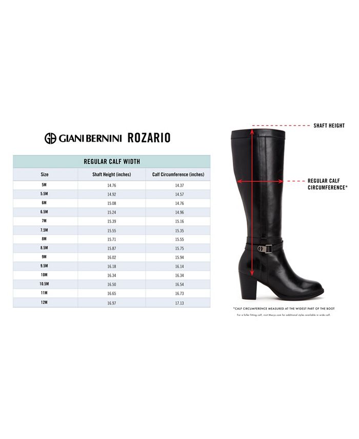 Giani Bernini Women's Rozario Leather Tall Knee-High Boots Brown Size 6.5M