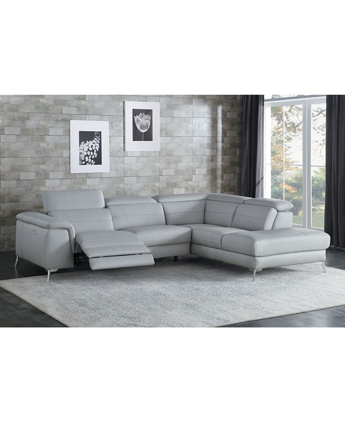 Furniture Amite 2pc Power Reclining Sectional Sofa Macy's