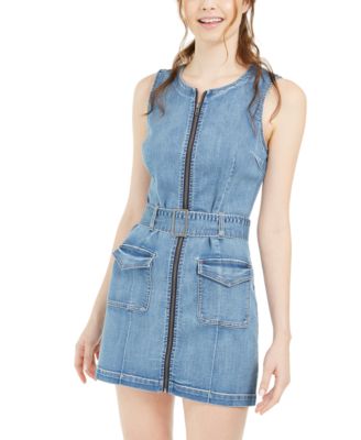 macy's blue jean dress