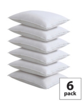 Fresh Ideas 6-Pack 100% Cotton Pillow Protectors, Queen - White