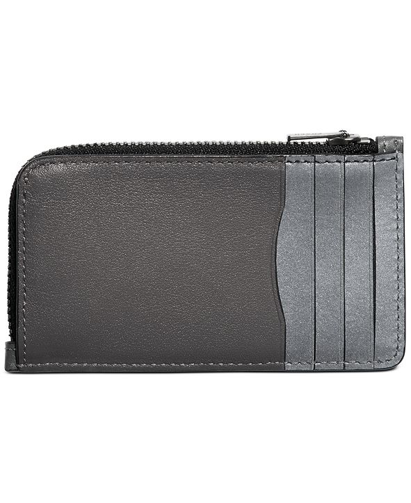 COACH Men's Zip Leather Card Case & Reviews All Accessories Men