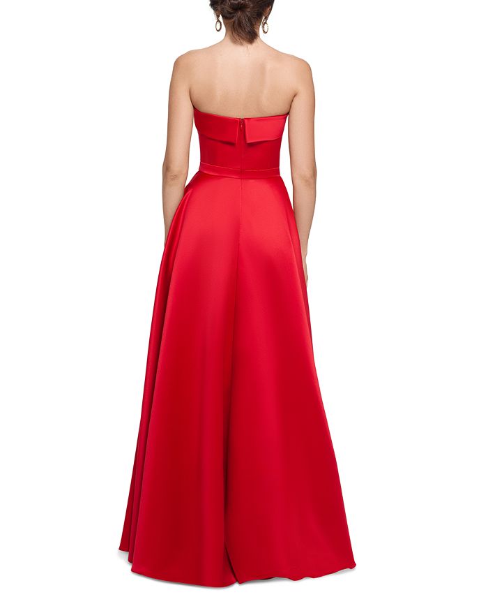 XSCAPE Strapless Ball Gown - Macy's