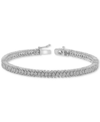 Macy's Diamond Link Bracelet (1 ct. t.w) in Sterling Silver