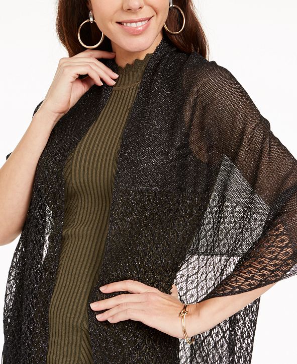 INC International Concepts INC Knit Fringe Evening Wrap ...