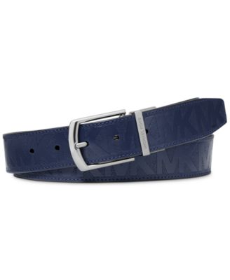 michael kors belt mens blue