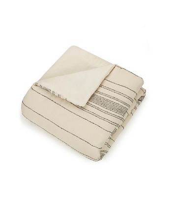Ayesha Curry - Slate Stripe Full/Queen 3 Piece Comforter Set