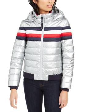image of Tommy Hilfiger Foil Puffer Coat