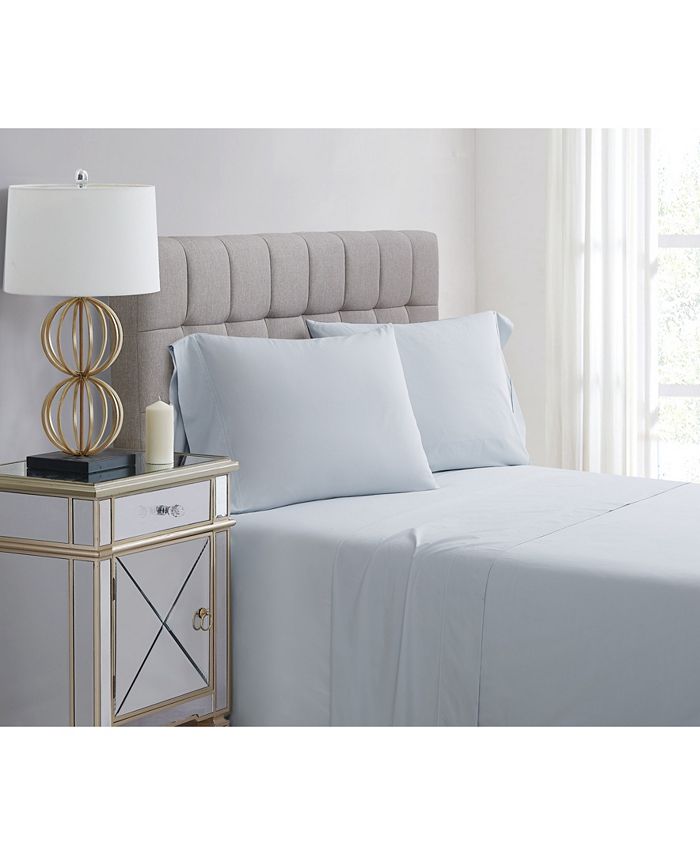 Charisma Classic Solid 400 Thread Count Cotton Percale 4-Pc. Sheet Set