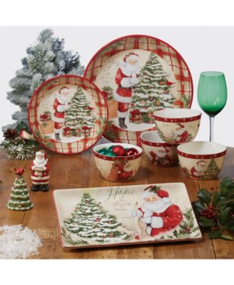 Certified International Holiday Wishes Dinnerware Collection