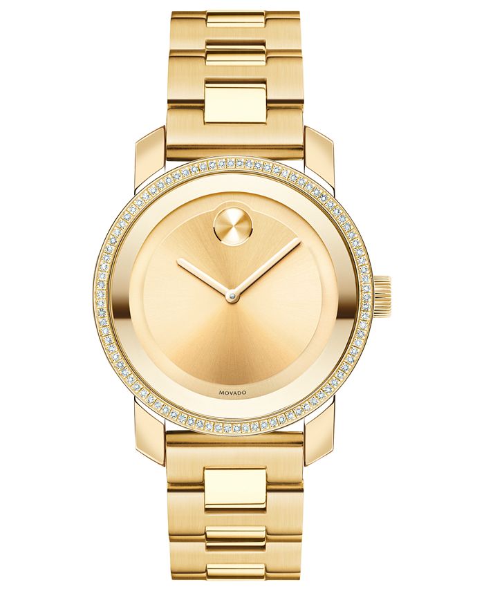 Movado women's on sale swiss bold diamond