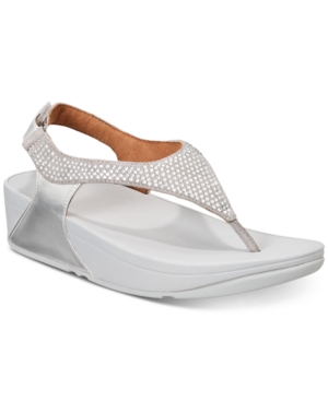 FITFLOP FITFLOP SKYLAR CRYSTAL TOE-THONG SANDALS WOMEN'S SHOES