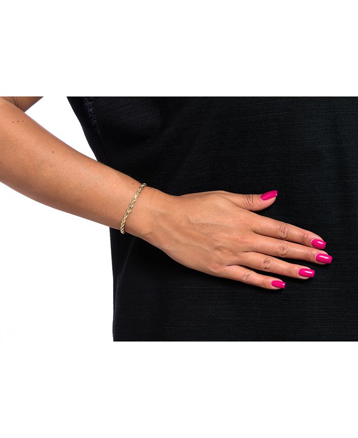 Macy's Rope Chain Bracelet in 10k Gold Macy's
