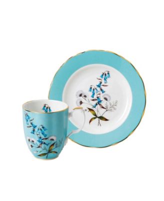 Service à Café Royal Albert Old Town Rose - Ensemble 3 Pièces En Porcelaine Osseuse