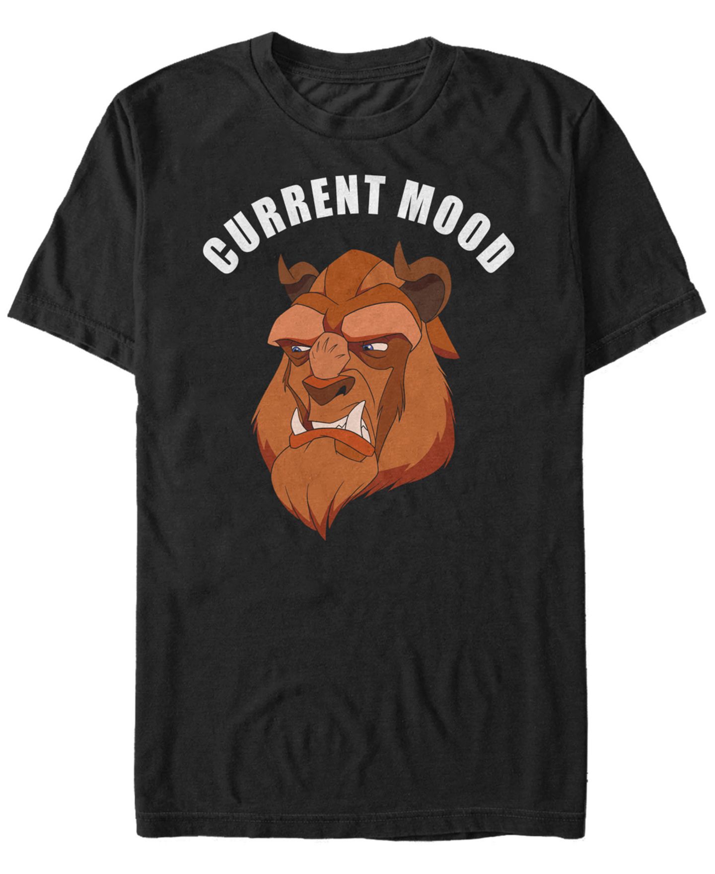 Мужская футболка Fifth Sun Disney Beauty and the Beast Current Mood, Short Sleeve, цвет: Чёрный — фото 1