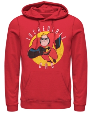 Disney Pixar Men's Incredibles Super Dad Pullover Hoodie