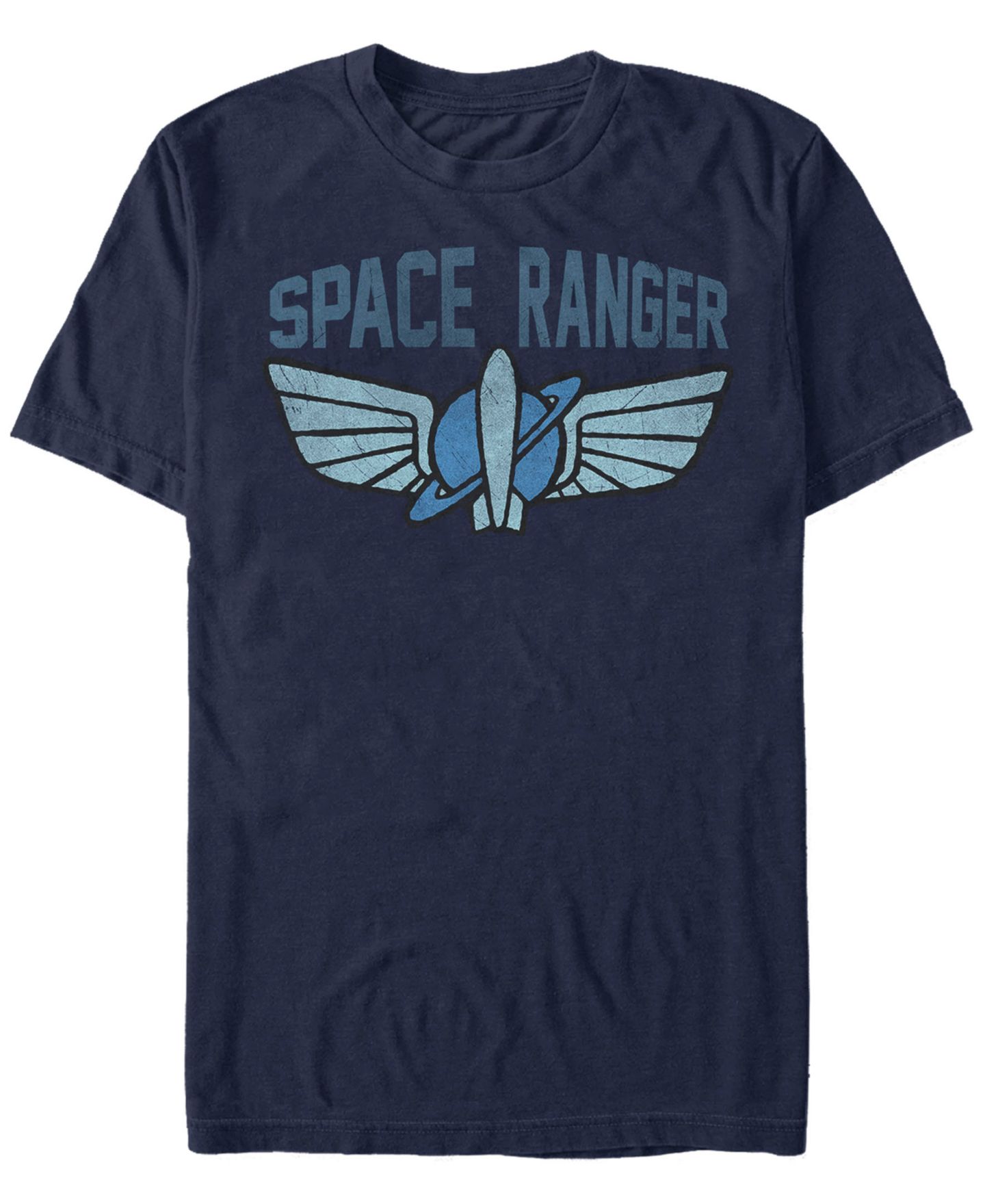 Мужская футболка Fifth Sun Disney Toy Story Space Ranger Star Command Logo, Short Sleeve, цвет: Тёмно-синий — фото 1