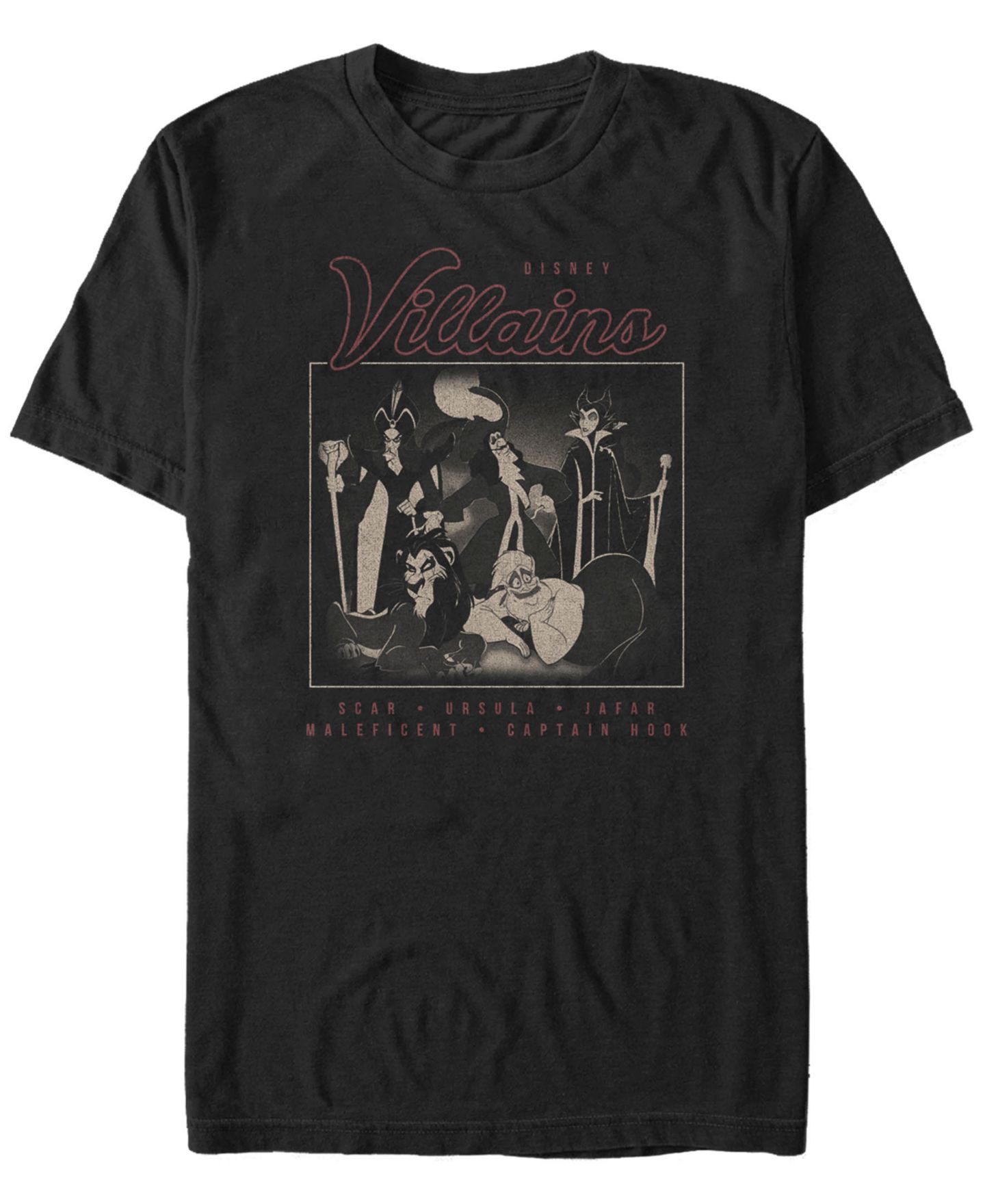 Мужская футболка Fifth Sun Disney Villains Group Portrait, Short Sleeve, цвет: Чёрный — фото 1