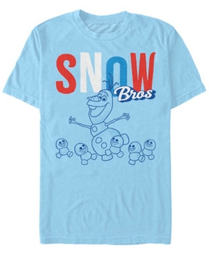 Disney Men's Frozen Olaf Snow Bros Short Sleeve T-Shirt