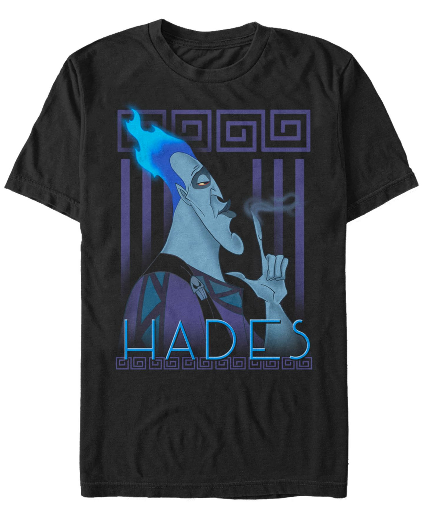 Мужская футболка Fifth Sun Disney Hercules Hades Geometric Portrait, Short Sleeve, цвет: Чёрный — фото 1