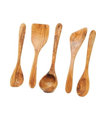 Olive Wood Kitchen Utensils Set of 5-Piece