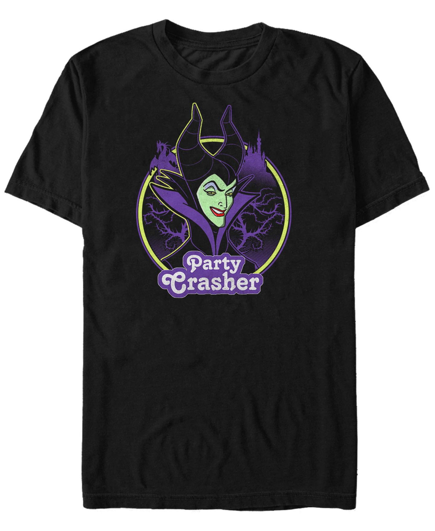 Мужская футболка Fifth Sun Disney Sleeping Beauty Maleficent Party Crasher, Short Sleeve, цвет: Чёрный — фото 1