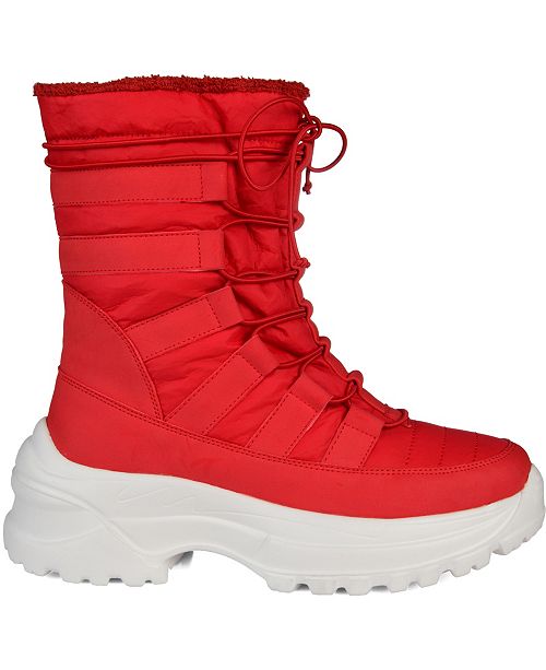 Journee Collection Women&#39;s Icey Fashion Winter Boot & Reviews - Boots & Booties - Shoes - Macy&#39;s