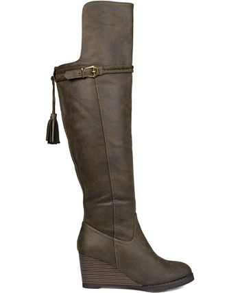 Journee Collection Women's Jezebel Boot Shoes Brown Size 7 M