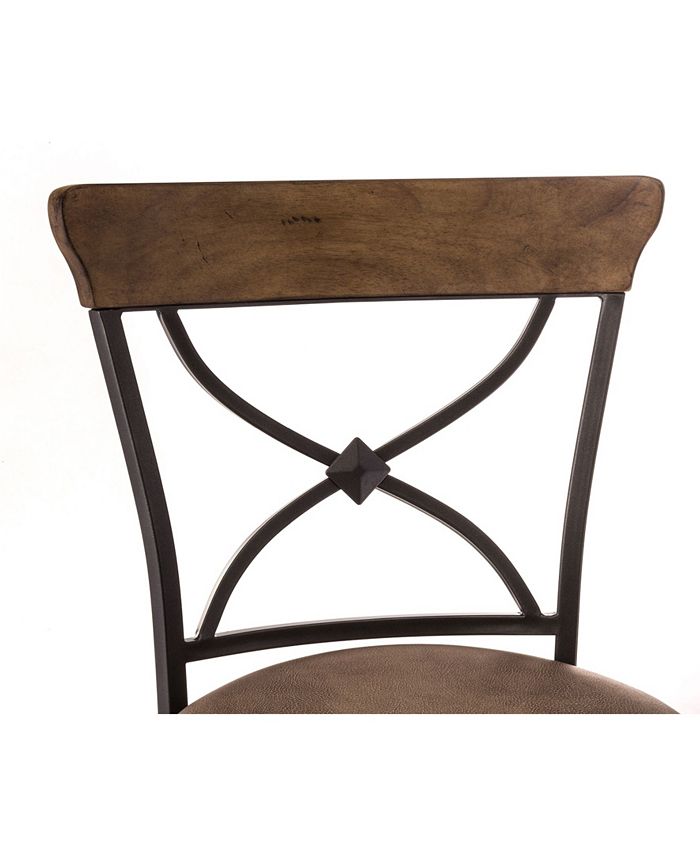 Hillsdale Charleston Swivel XBack Bar Height Stool Macy's