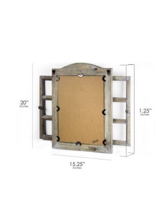 American Art Decor Rustic Window Shutter Wall Vanity Mirror