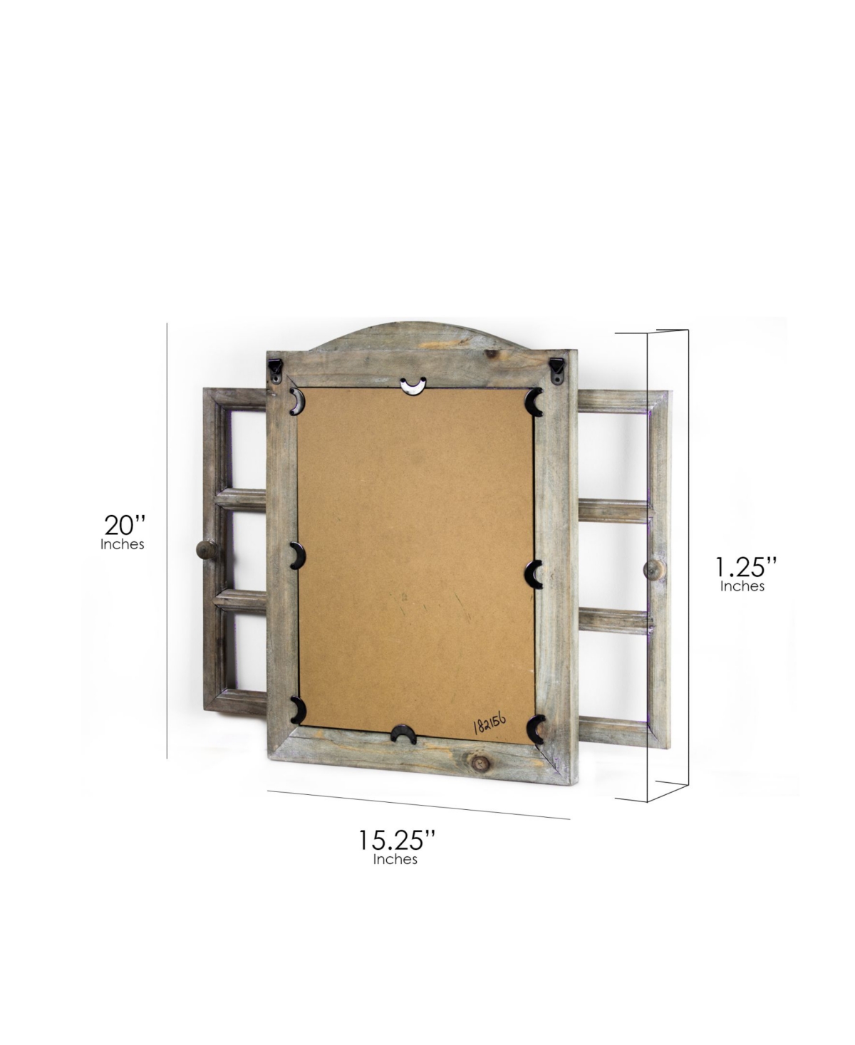 American Art Decor Rustic Window Shutter Wall Vanity Mirror