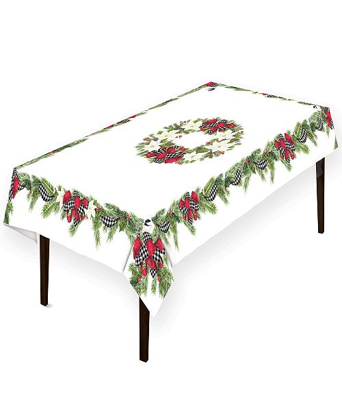 Laural Home Christmas Trimmings Tablecloth 70" x 84" & Reviews