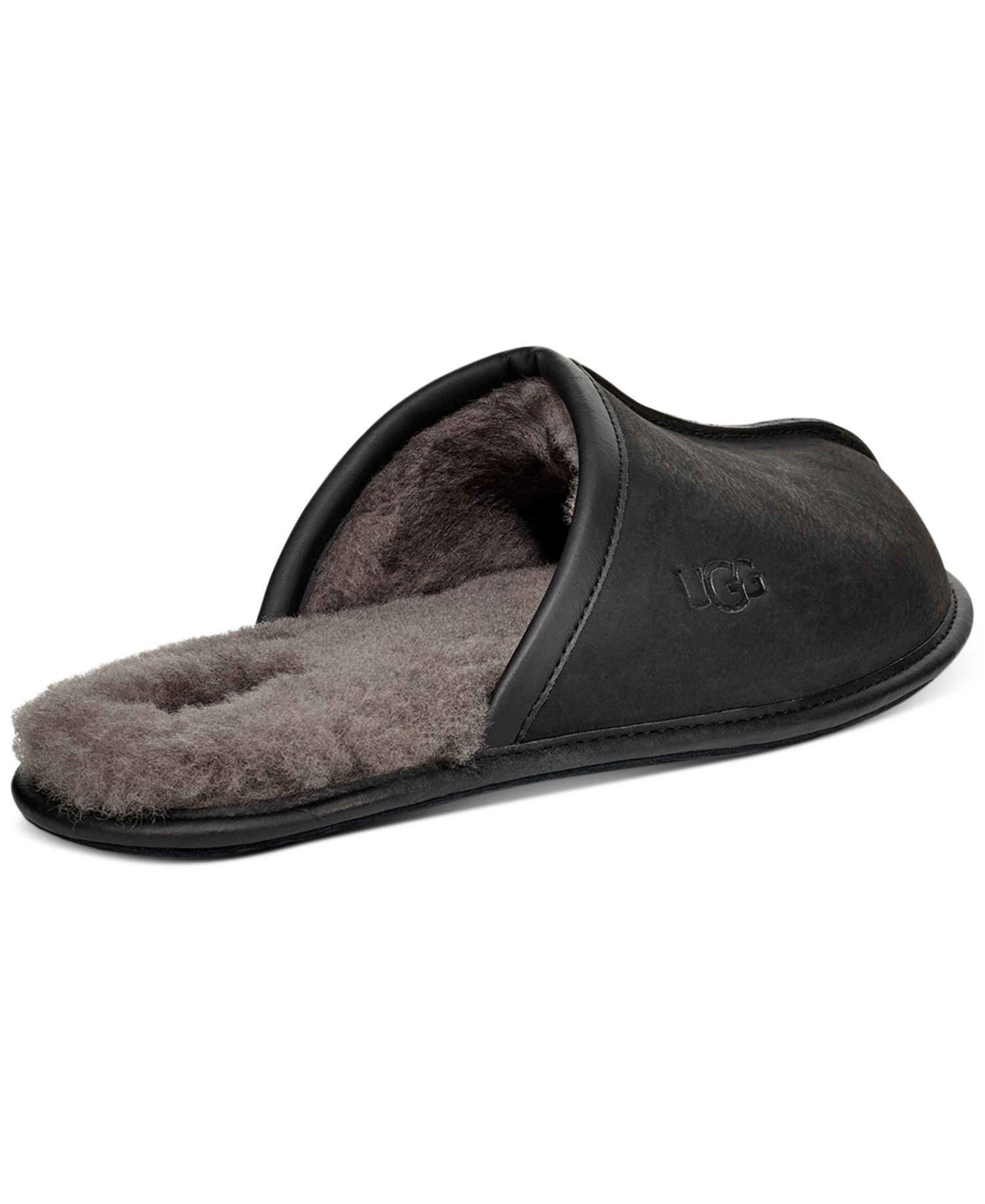 Men's Scuff Leather Slippers
