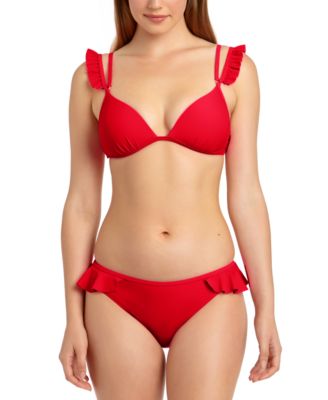 ruffle push up bikini top