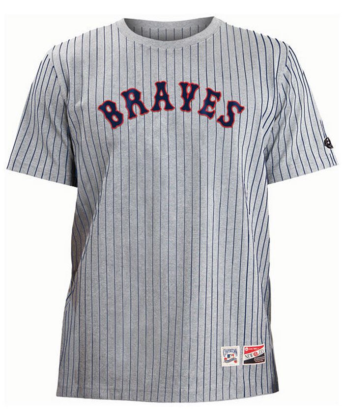 New Era Men's Atlanta Braves Pinstripe Crew T-Shirt - Macy's