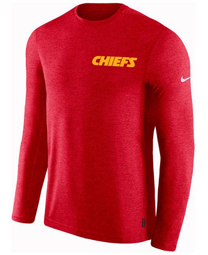 Nike Men's Kansas City Chiefs Coaches Long Sleeve Top - Macy's
