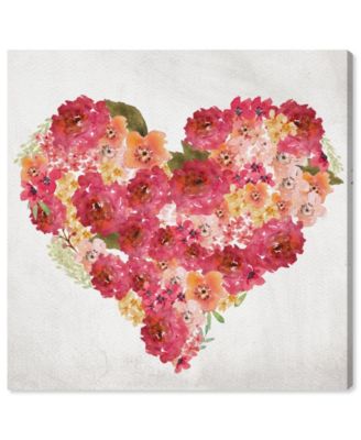Watercolor Heart Canvas Art - 16" x 16" x 1.5"