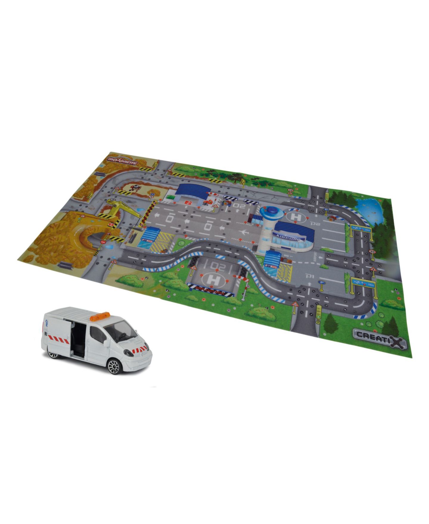 Детская игрушка Dickie Toys HK Ltd Majorette Creatix Washable Die-Cast Playmat with 1 Die-Cast Car — фото 1