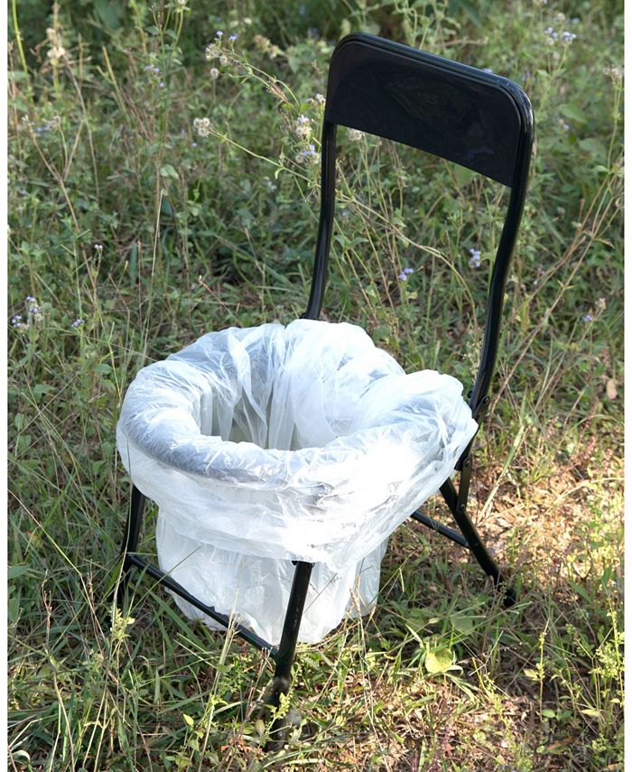 PawsMark Folding Portable Toilet Seat for Camping and Hiking with Back Rest Macy