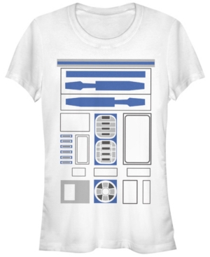 image of Fifth Sun Star Wars Women-s R2D2 Uniform Costume Short Sleeve Tee Shirt
