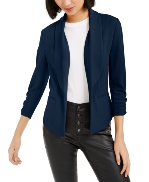 Bar Iii Ruched-Sleeve Blazer Created for Macy's