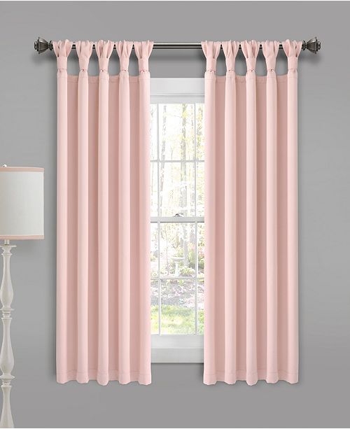 Lush Decor Lush Decor Knotted Tab Top 52 X 63 Blackout Curtain