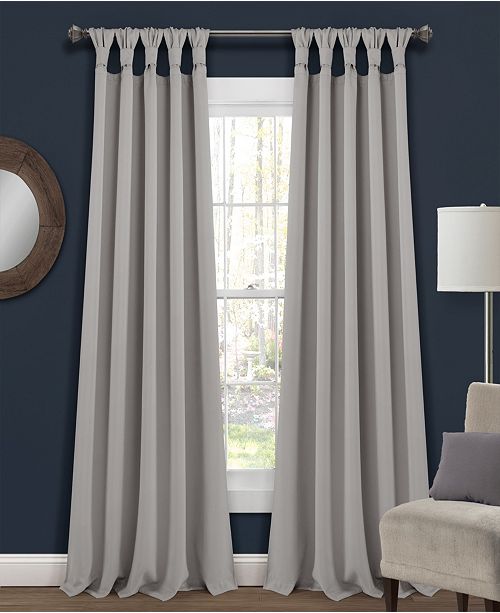 Lush Decor Lush Decor Knotted Tab Top 52 X 84 Blackout Curtain