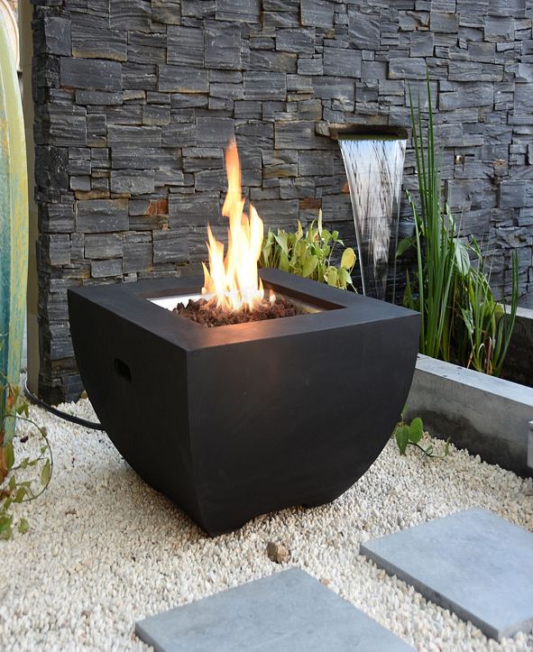 Modeno 34" Aurora Outdoor Fire Pit Table Natural Gas & Reviews