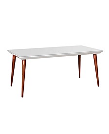 Utopia 70.86" Modern Beveled Rectangular Dining Table with Glass Top