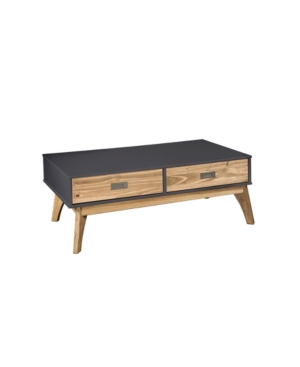 Manhattan Comfort Mid-Century Modern 2-Drawer Jackie 10 Coffee Table
